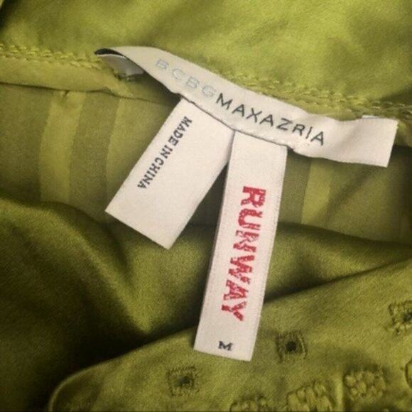 BCBGMaxAzria runway silk camisole green M - Picture 7 of 10